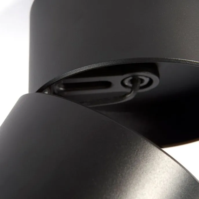 Moderner Spot schwarz verstellbar - Go Nine Tubo