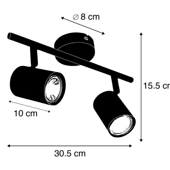 Moderner Spot weiß inkl. WiFi GU10 Lichtquelle verstellbar - Jeana 2