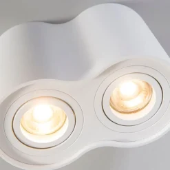 Moderner Spot weiß kippbar - Rondoo Duo