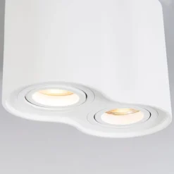 Moderner Spot weiß kippbar - Rondoo Duo