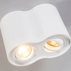 Moderner Spot weiß kippbar - Rondoo Duo