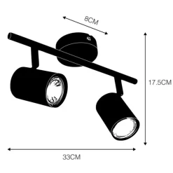Moderner Spot weiß kippbar - Jeana 2