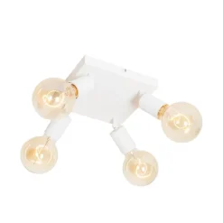 Moderner Spot weiß quadratisch 4-flammig - Facil