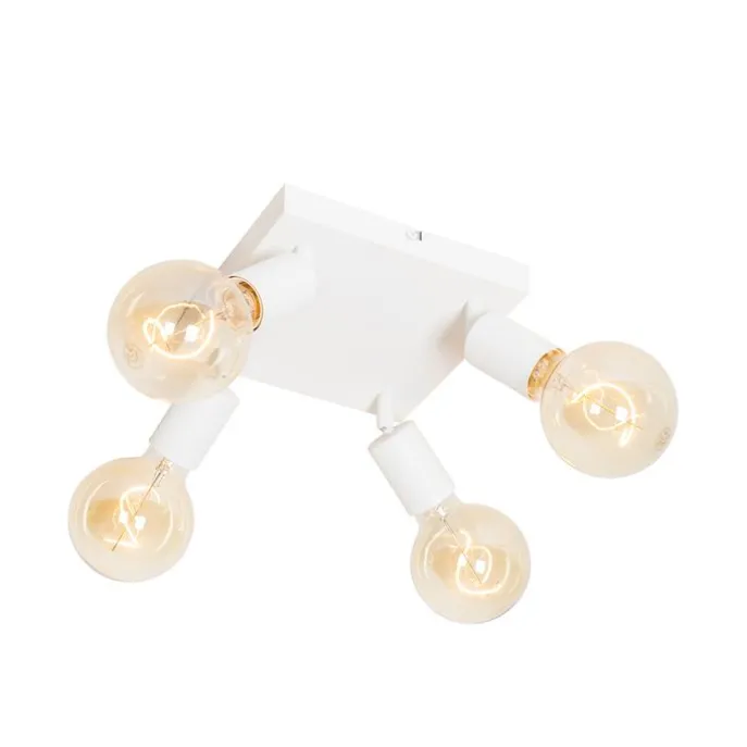 Moderner Spot weiß quadratisch 4-flammig - Facil