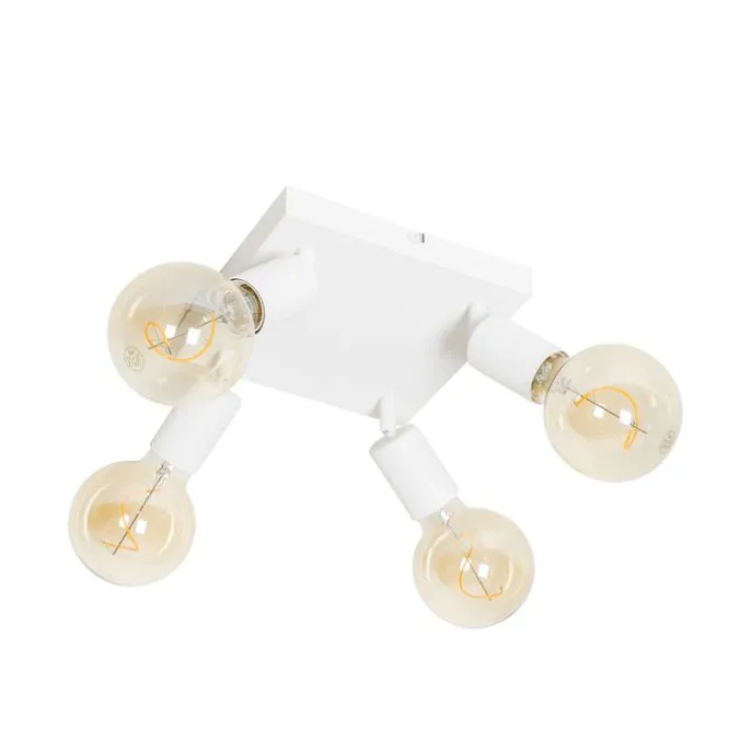 Moderner Spot weiß quadratisch 4-flammig - Facil