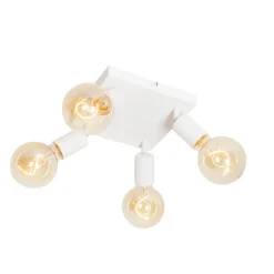 Moderner Spot weiß quadratisch 4-flammig - Facil