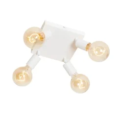 Moderner Spot weiß quadratisch 4-flammig - Facil