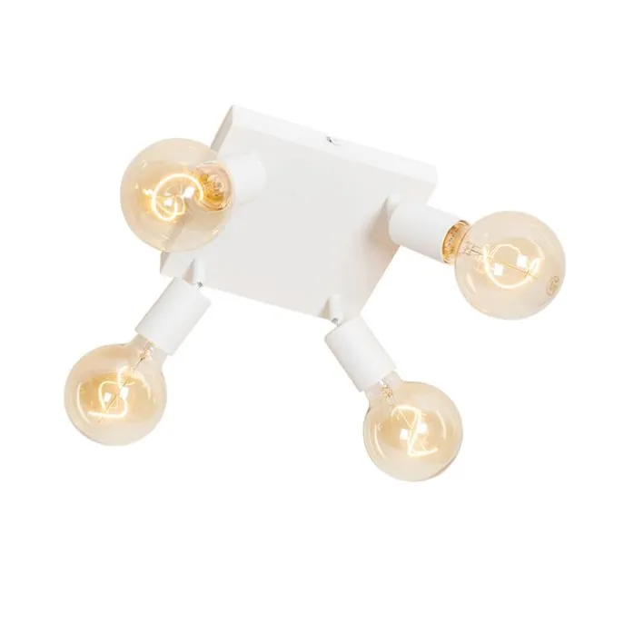 Moderner Spot weiß quadratisch 4-flammig - Facil