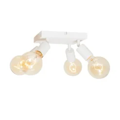 Moderner Spot weiß quadratisch 4-flammig - Facil