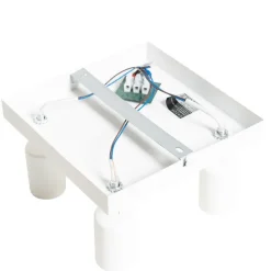 Moderner Spot weiß quadratisch 4-flammig - Facil