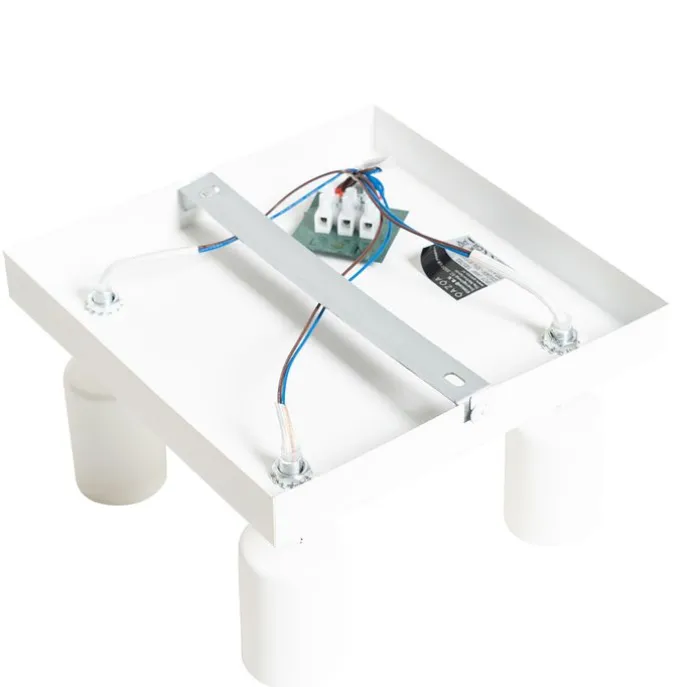 Moderner Spot weiß quadratisch 4-flammig - Facil