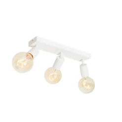 Moderner Spot weiß rechteckig 3-flammig - Facil