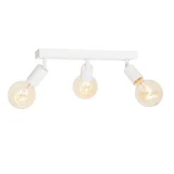 Moderner Spot weiß rechteckig 3-flammig - Facil