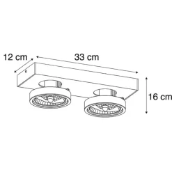 Moderner Spot weiß schwenk- und neigbar - Ga 2