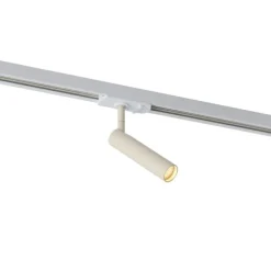 Moderner Strahler Beige mit Weiß für 1-Phasen-Schienensystem - Iconic Ivy