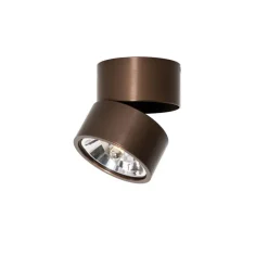 Moderner Strahler dunkelbronze rund verstellbar - Go Nine