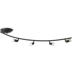 Moderner Strahler gebogen schwarz - Jeany 4