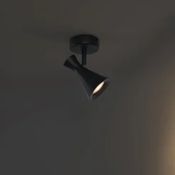 Moderner Strahler schwarz dreh- und kippbar - Triangle