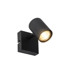 Moderner Strahler schwarz verstellbar quadratisch - Jeana