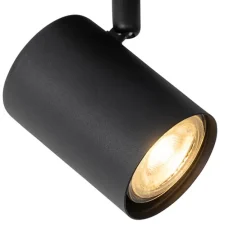 Moderner Strahler schwarz verstellbar quadratisch - Jeana