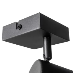 Moderner Strahler schwarz verstellbar quadratisch - Jeana