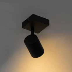 Moderner Strahler schwarz verstellbar quadratisch - Jeana