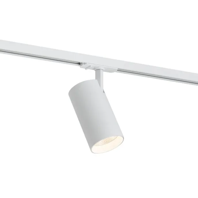 Moderner Strahler weiß für 1-Phasen-Schienenbeleuchtungssystem inkl. LED - Iconic Mark