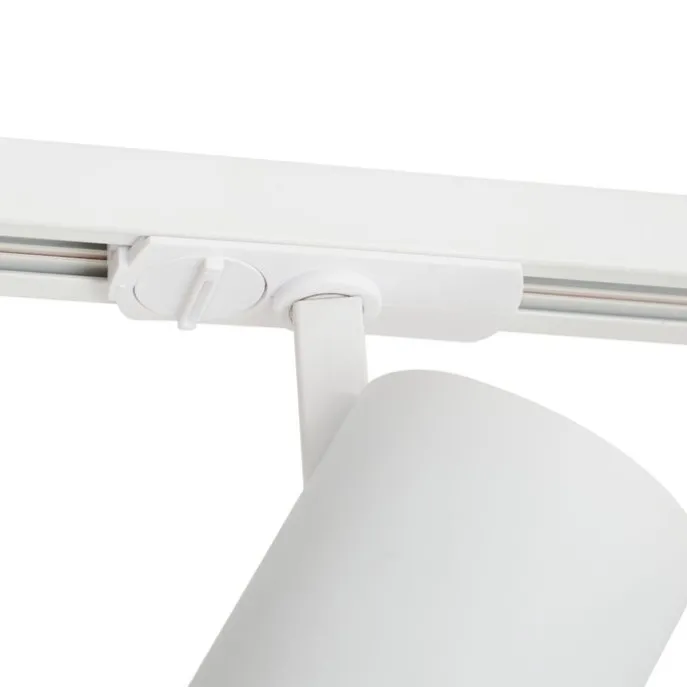 Moderner Strahler weiß für 1-Phasen-Schienenbeleuchtungssystem inkl. LED - Iconic Mark