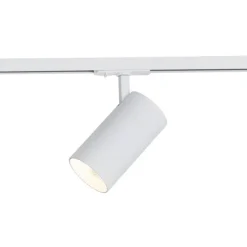 Moderner Strahler weiß für 1-Phasen-Schienenbeleuchtungssystem inkl. LED - Iconic Mark
