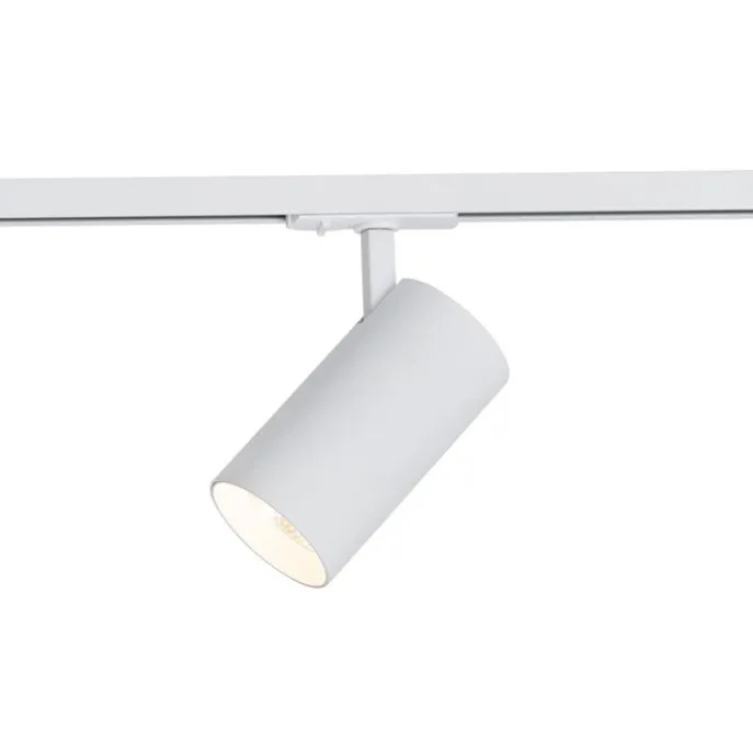 Moderner Strahler weiß für 1-Phasen-Schienenbeleuchtungssystem inkl. LED - Iconic Mark