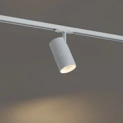 Moderner Strahler weiß für 1-Phasen-Schienenbeleuchtungssystem inkl. LED - Iconic Mark