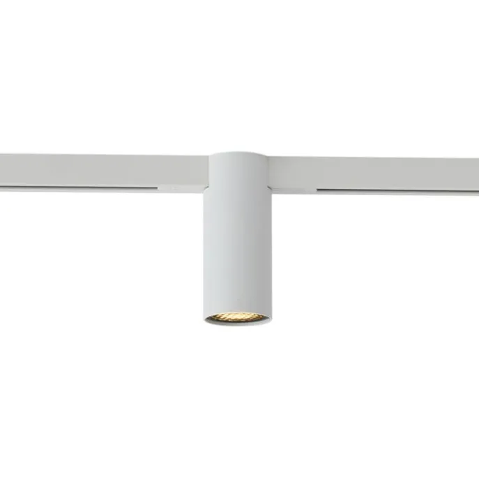 Moderner Strahler weiß für 1-Phasen-Schienensystem GU10 35mm - Slimline Nubee Honey