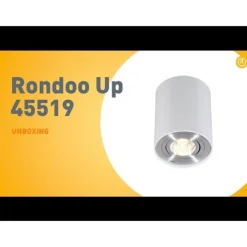 Moderner Strahler Weiß und Stahl, dreh- und neigbar – Rondoo up