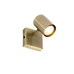 Moderner verstellbarer quadratischer Spot aus Bronze – Jeana