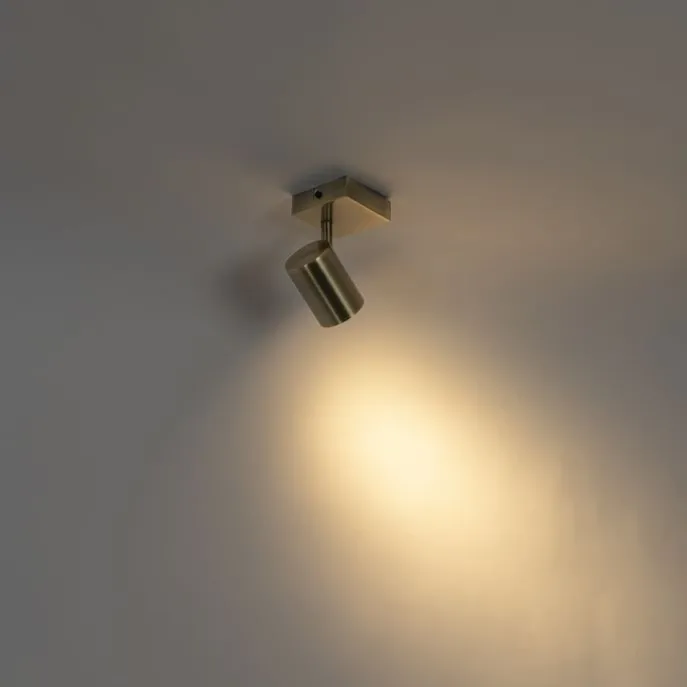 Moderner verstellbarer quadratischer Spot aus Bronze – Jeana