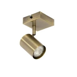 Moderner verstellbarer quadratischer Spot aus Bronze – Jeana