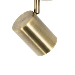 Moderner verstellbarer quadratischer Spot aus Bronze – Jeana