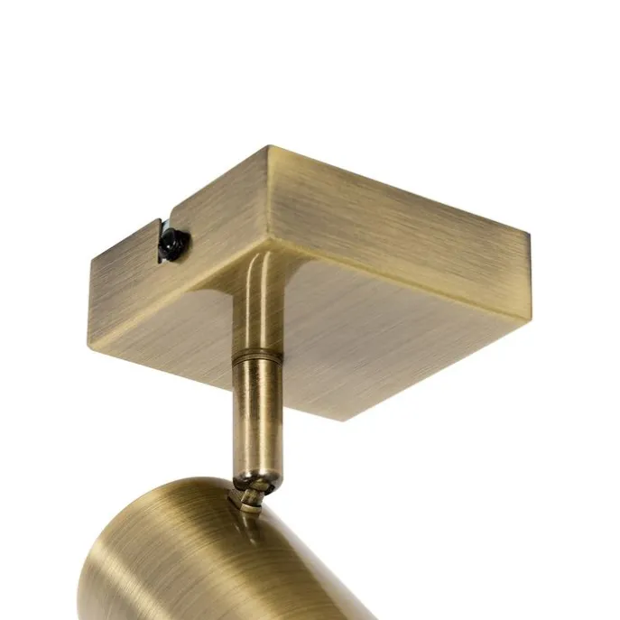 Moderner verstellbarer quadratischer Spot aus Bronze – Jeana