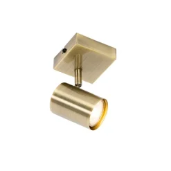 Moderner verstellbarer quadratischer Spot aus Bronze – Jeana