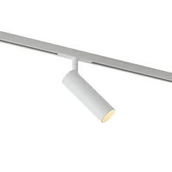 Moderner weißer Strahler für 1-Phasen-Schienensystem GU10 35mm - Slimline Uzzy