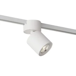 Moderner weißer Strahler für 1-Phasen-Schienensystem GU10 70mm - Iconic Roto