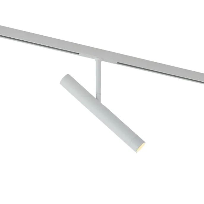 Moderner weißer Strahler für 1-Phasen-Schienensystem - Slimline Avery