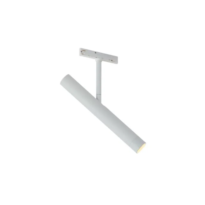 Moderner weißer Strahler für 1-Phasen-Schienensystem - Slimline Avery