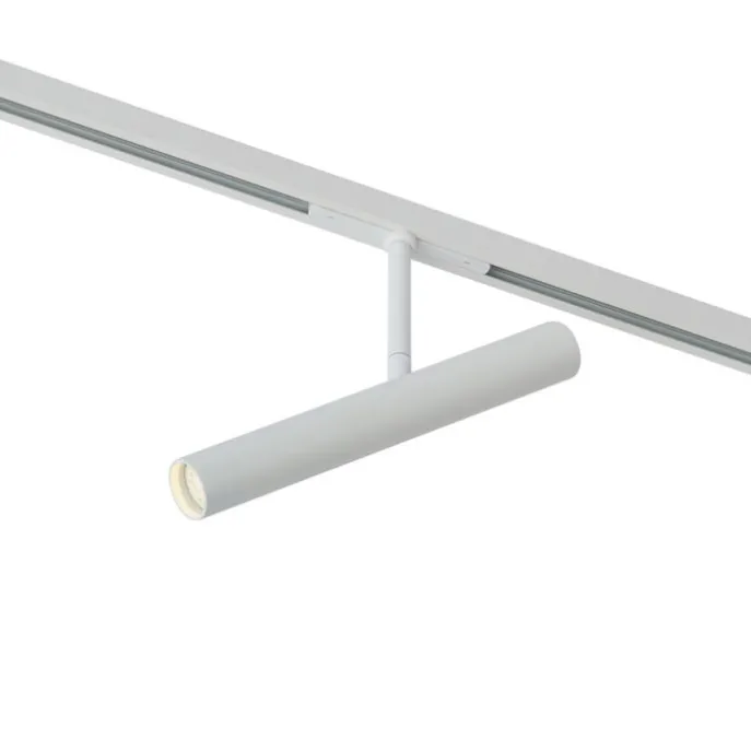 Moderner weißer Strahler für 1-Phasen-Schienensystem - Slimline Avery