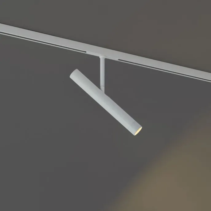 Moderner weißer Strahler für 1-Phasen-Schienensystem - Slimline Avery