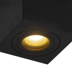 Modernes Badezimmer vor Ort schwarzes Quadrat IP44 - Capa