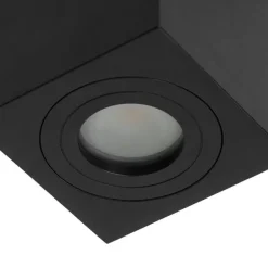 Modernes Badezimmer vor Ort schwarzes Quadrat IP44 - Capa