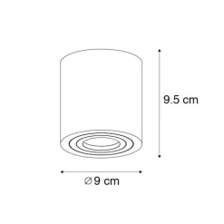 Modernes Badezimmer vor Ort weiß rund IP44 - Capa