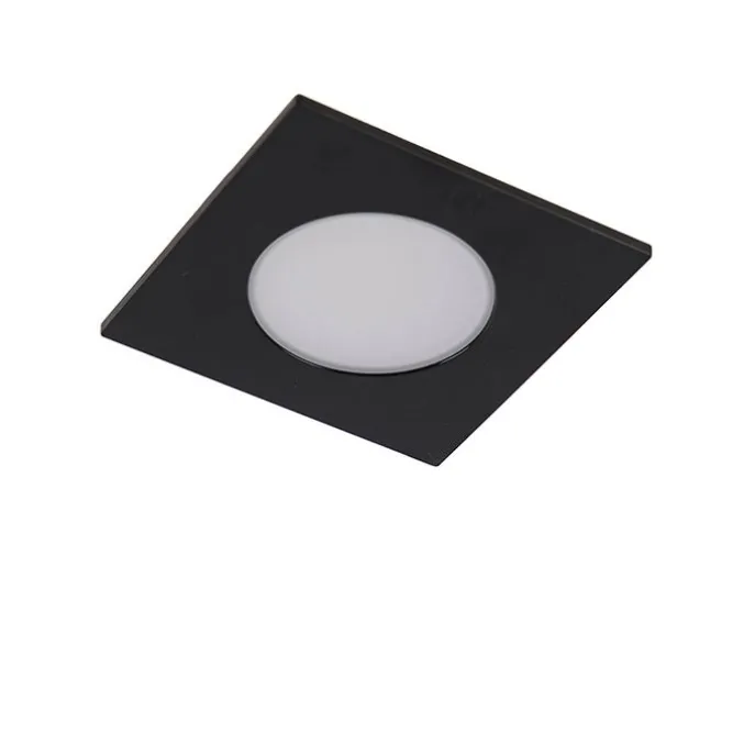 Modernes Einbaustück schwarz inkl. LED 3-stufig dimmbar IP65 - Einfach