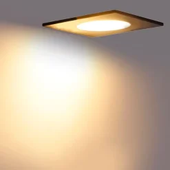 Modernes Einbaustück schwarz inkl. LED 3-stufig dimmbar IP65 - Einfach